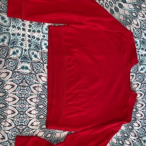 Red crop top